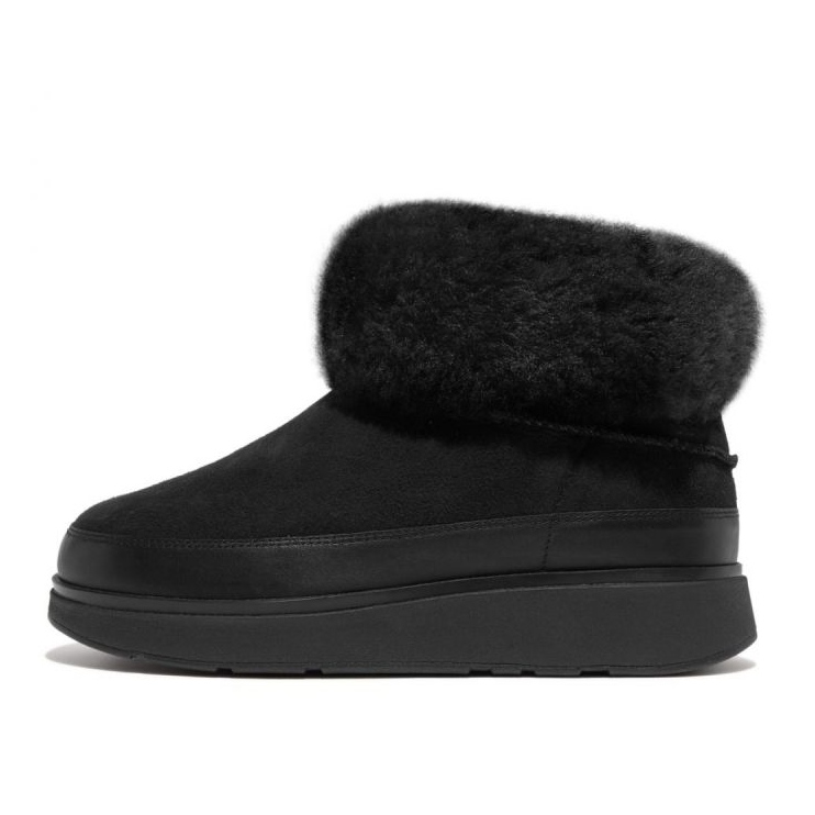 FitFlop GEN-FF Mini Dubbelsidiga Shearling Boots W GS6-090 svart 1