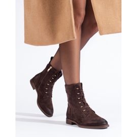 Shelovet brun mocka baggies för kvinnor 1