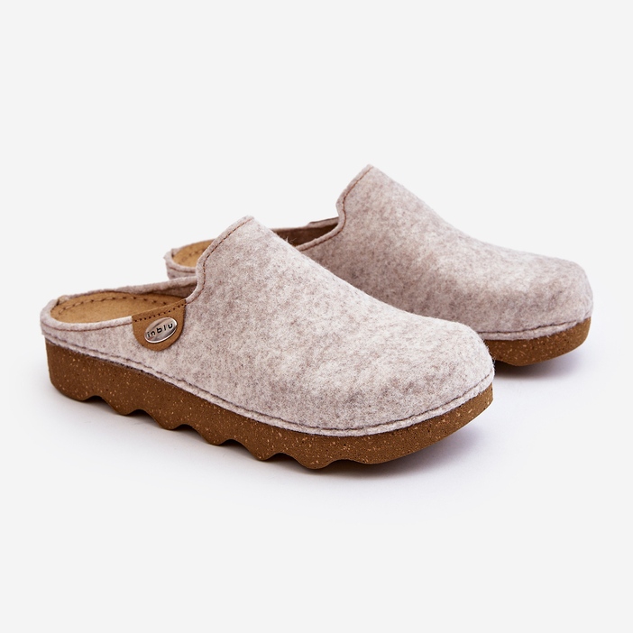 Hem Skor Dam Förebyggande Tofflor Inblu DK000011 Beige 1