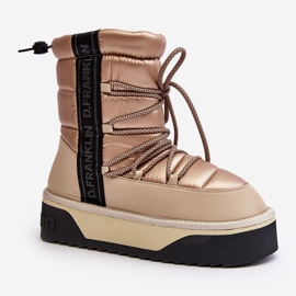 Snöskor för kvinnor med tjock sula Vegan D.Franklin DFSH371006 Beige 1
