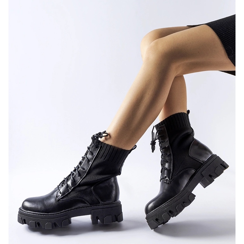 Svarta Primero slip-on strumpor 1