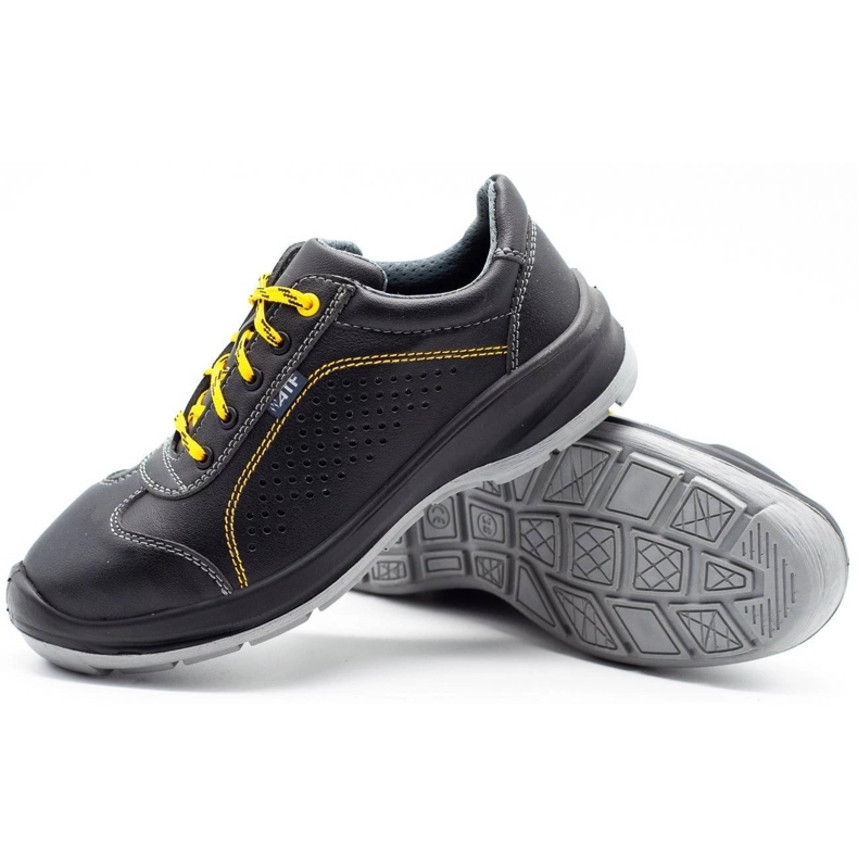 ŁUKPOL Techwork 1128P arbetsskor för män, svarta 3