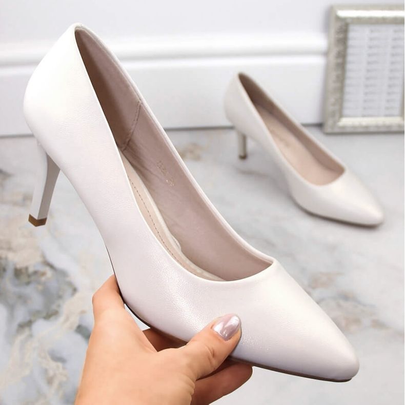 Pärlpumps dam Sergio Leone 1336 silver- 1