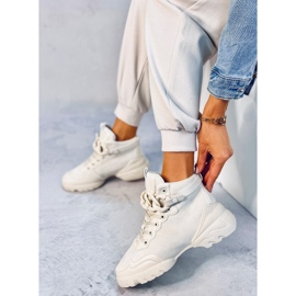 Sneakers med avtagbar kedja Peri Beige 2