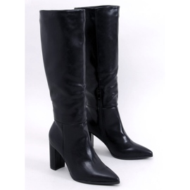 Iriss Black grain-klack boots svart 1
