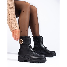 SHELOVET Svarta dambaggies med spänne 1