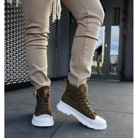 Gröna högplattformssneakers från Jose 1