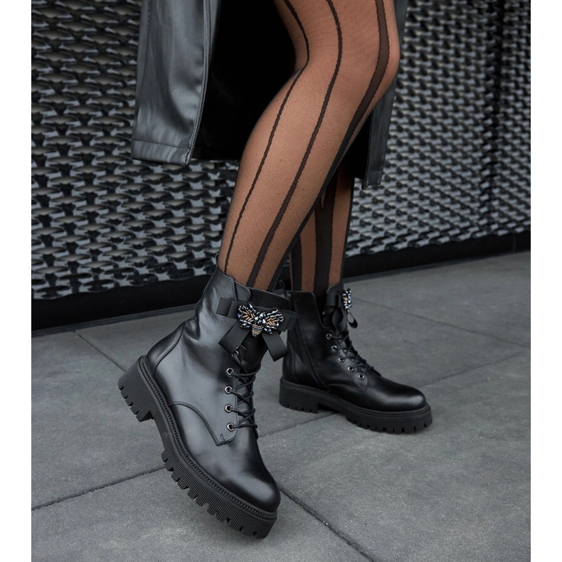 Karino svarta läderisolerade stövlar 2