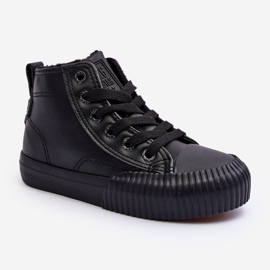 Isolerade barnsneakers med dragkedja Big Star MM374014 Svart 1