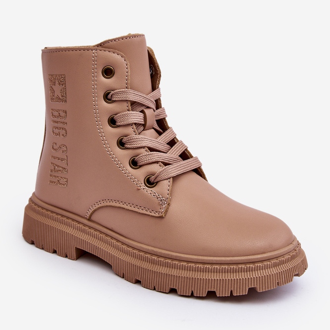 Barn varma stövlar i läder Big Star MM374154 Beige 1