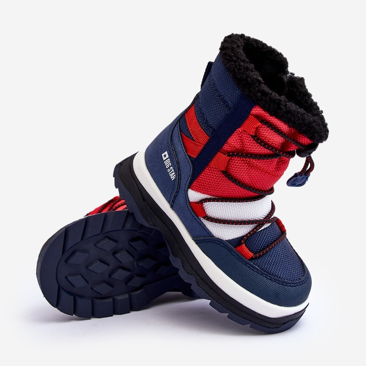 Isolerade snöstövlar för barn med dragkedja Marinblå Big Star MM374194 1