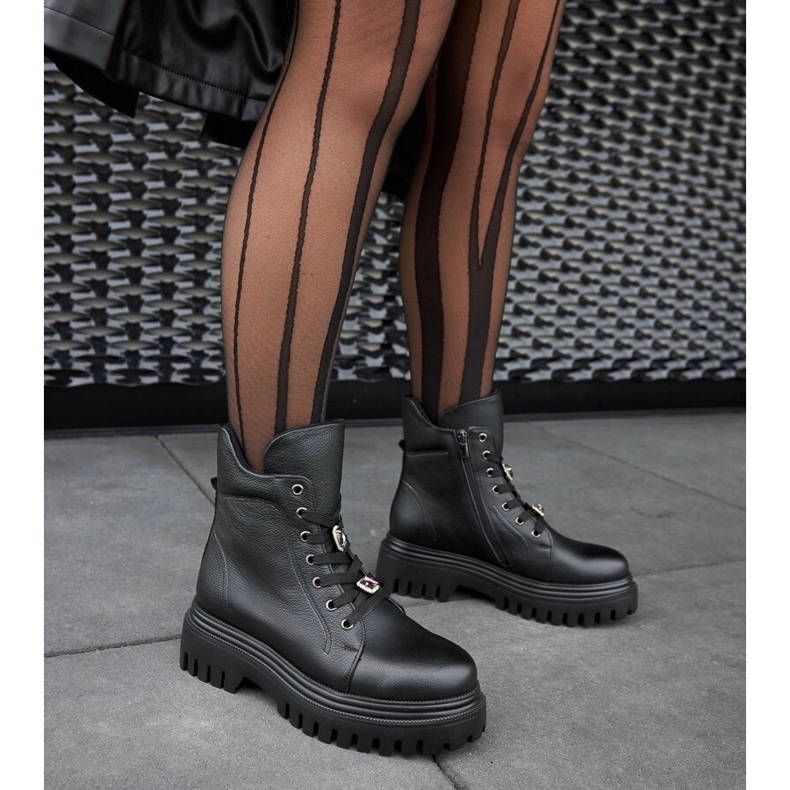 Karino svarta läderisolerade stövlar 2