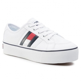 Tommy Hilfiger Tommy Jeans Flatform Flag Sneaker EN0EN00944-YBR vit 1