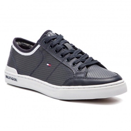 Tommy Hilfiger Core Corporate Leather Sneaker M-skor FM0FM00552-403 blå 1