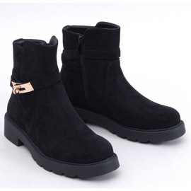 Drapers Platta stövlar i svart mocka 1