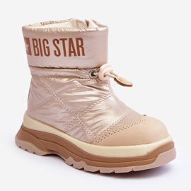Isolerade snöstövlar för barn med dragkedja Big Star MM374197 beige 1