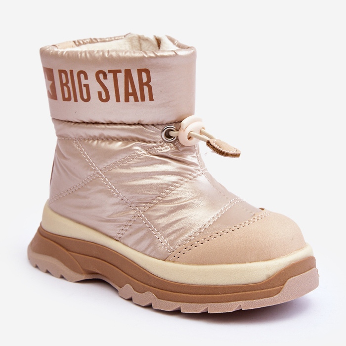 Isolerade snöstövlar för barn med dragkedja Big Star MM374197 beige 1