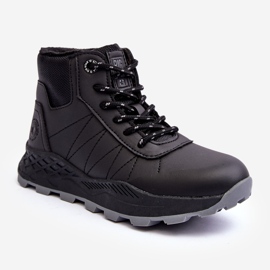 Barns isolerade Trapper Trekking Skor Black Big Star MM374203 svart 1