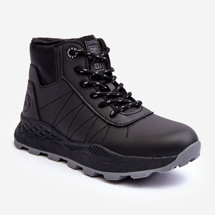 Barns isolerade Trapper Trekking Skor Black Big Star MM374203 svart 1