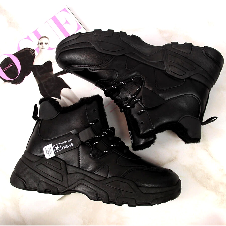 News Dam Isolerade Sneakers Snow Boots Svart 2