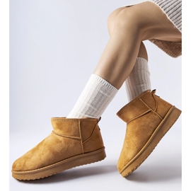 Guglielma karamellisolerade korta snökängor brun 1