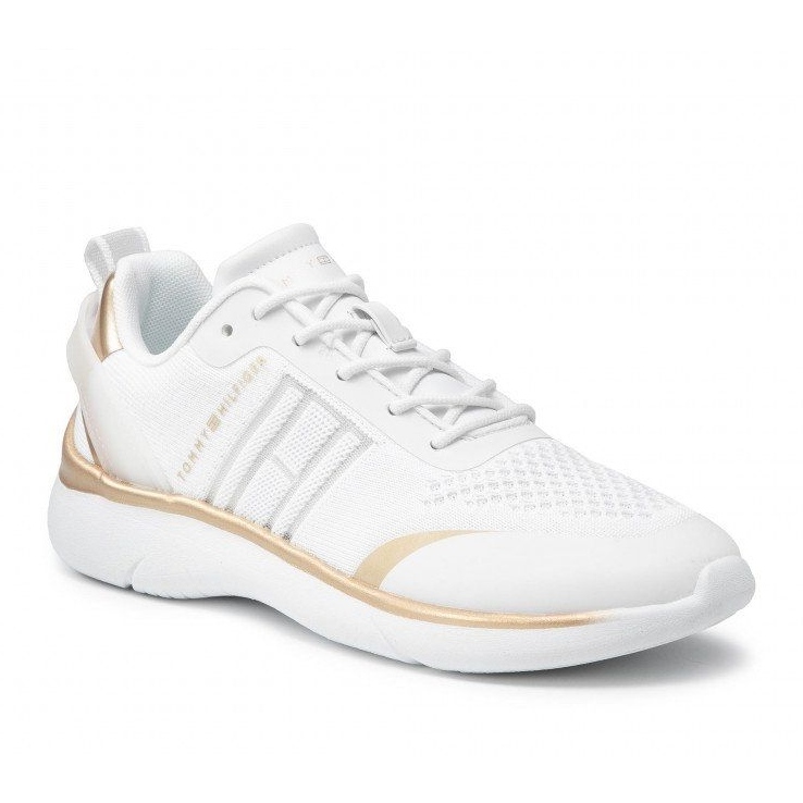 Tommy Hilfiger Stickad Lätt Sneaker W FW0FW05791-YBR vit 1