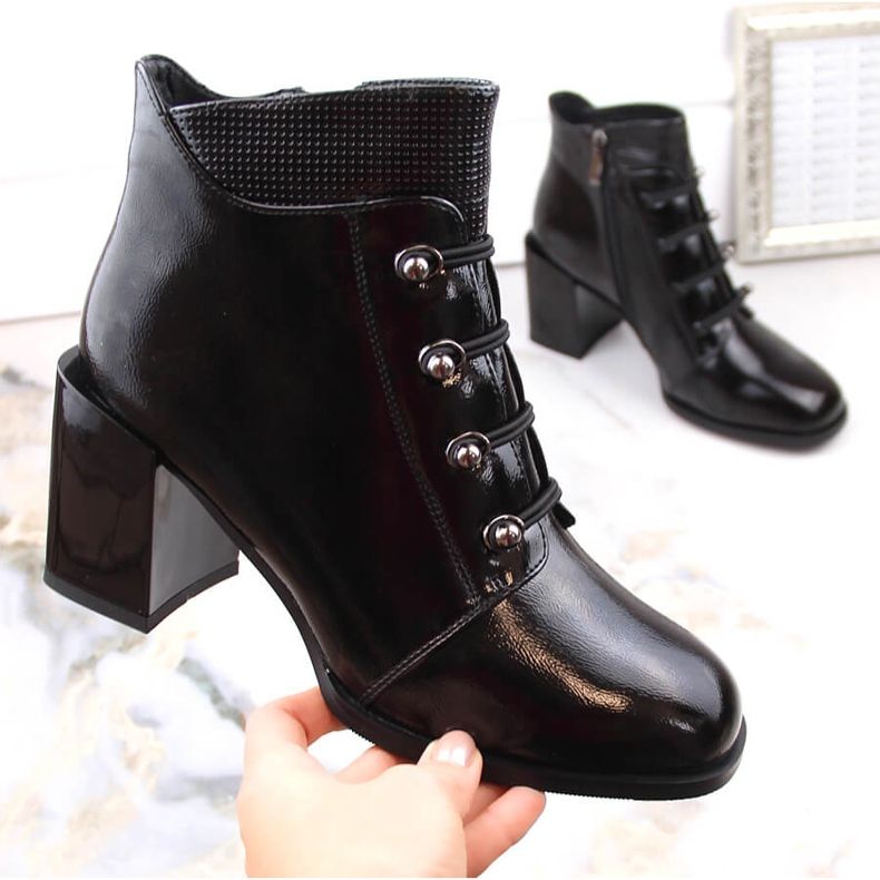 Damlack, isolerade stövlar, svarta, Filippo DBT4891 1