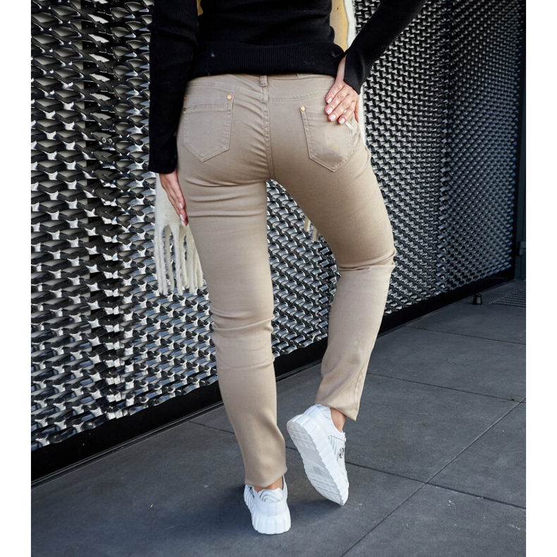 Vita lädersneakers på plattformen 2