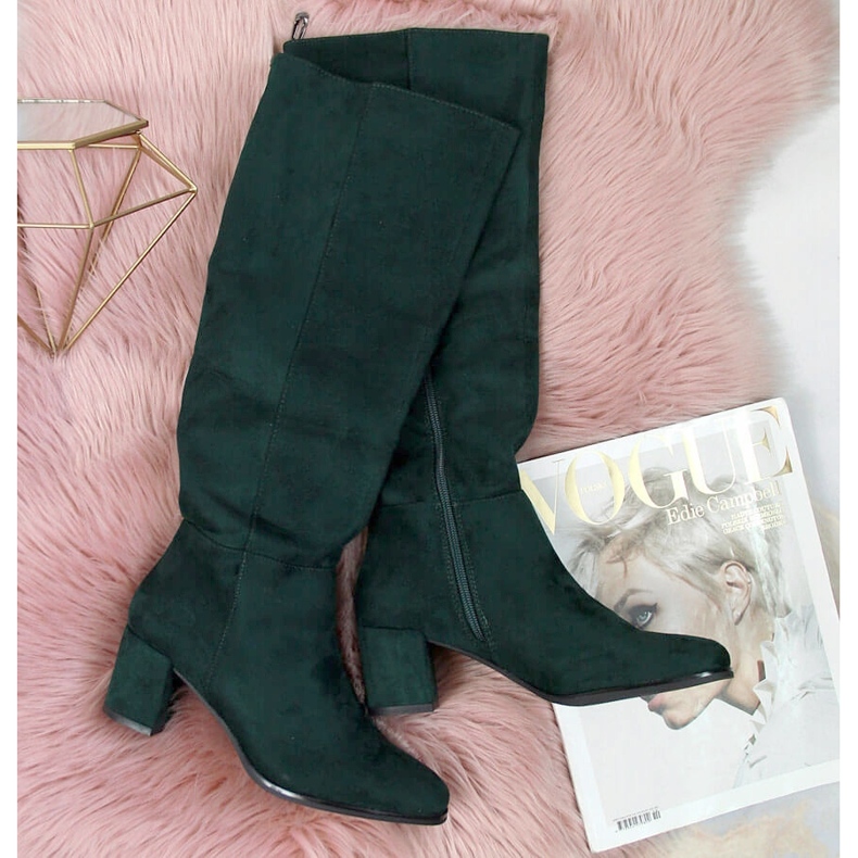 Gröna Sergio Leone varma damstövlar på stolpen 1