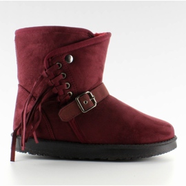 Emusy för damer med fransar K1661504 Burdeos röd 1