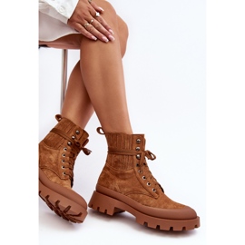 Camel Gordts Trapper Boots för kvinnor brun 2