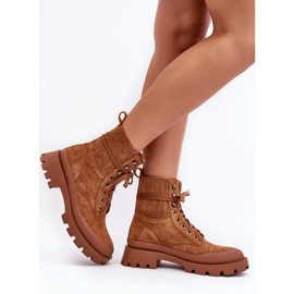 Camel Gordts Trapper Boots för kvinnor brun 6