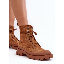 Camel Gordts Trapper Boots för kvinnor brun 7