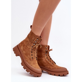Camel Gordts Trapper Boots för kvinnor brun 5