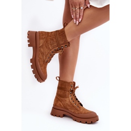 Camel Gordts Trapper Boots för kvinnor brun 9