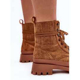 Camel Gordts Trapper Boots för kvinnor brun 10