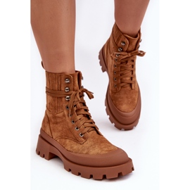 Camel Gordts Trapper Boots för kvinnor brun 1