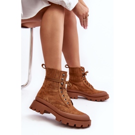 Camel Gordts Trapper Boots för kvinnor brun 3