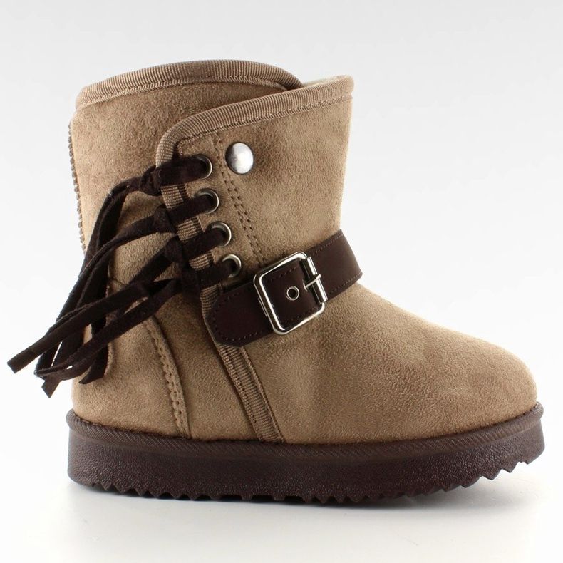 Emuski för barn med Frędzlami K1647404 Taupe beige 1