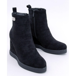 Rochelle Svarta wedge ankelboots 1
