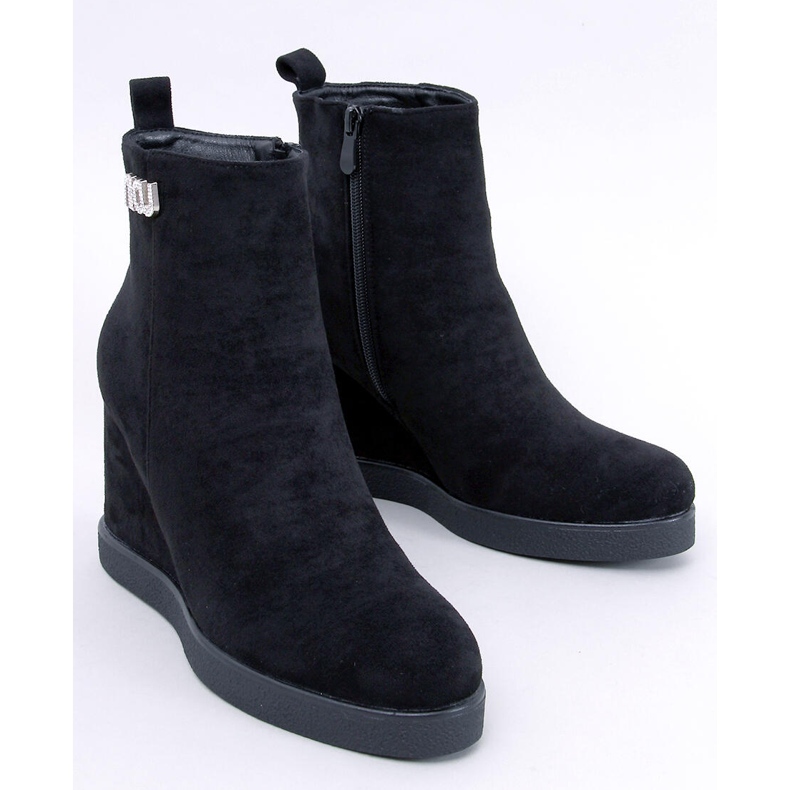 Rochelle Svarta wedge ankelboots 1