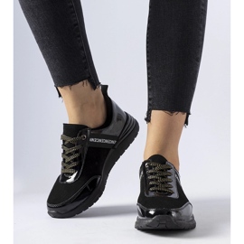 Castelfidardo sneakers i svart läder 1