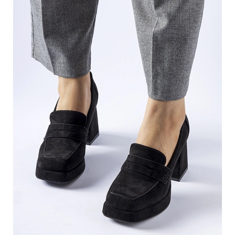 Svarta högklackade Solaine pumps 1