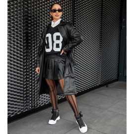 Svarta Bolman sneakers med hög plattform 1