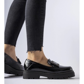 Svarta patent loafers med strass från Clarks 1