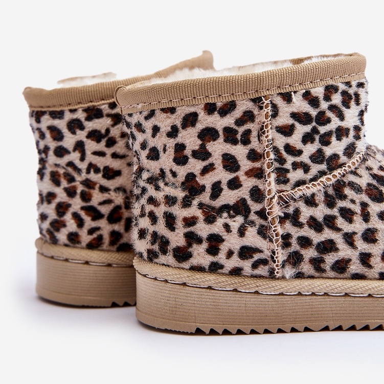 Barns varma snöstövlar Beige Gooby 2