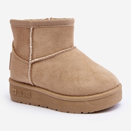 Isolerade Slip-On Snow Boots för barn Beige Big Star MM374098 2