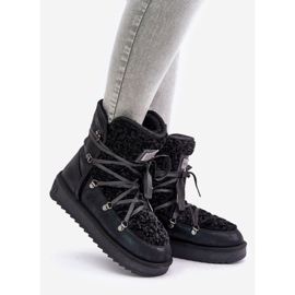 Vattentät plattform Snow Boots Vegan D.Franklin DFSH370004 Svart 1