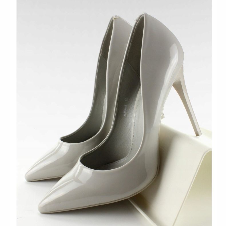 Slät lackerad E396 Grå stift 1