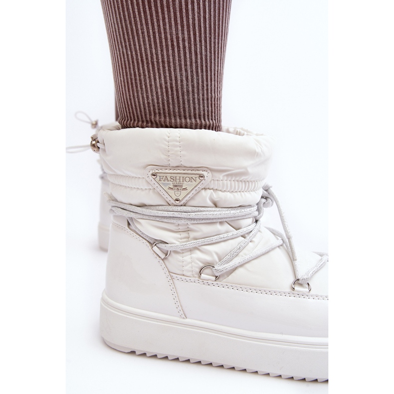 Snöskor för kvinnor med snörning, vit Fleure 1